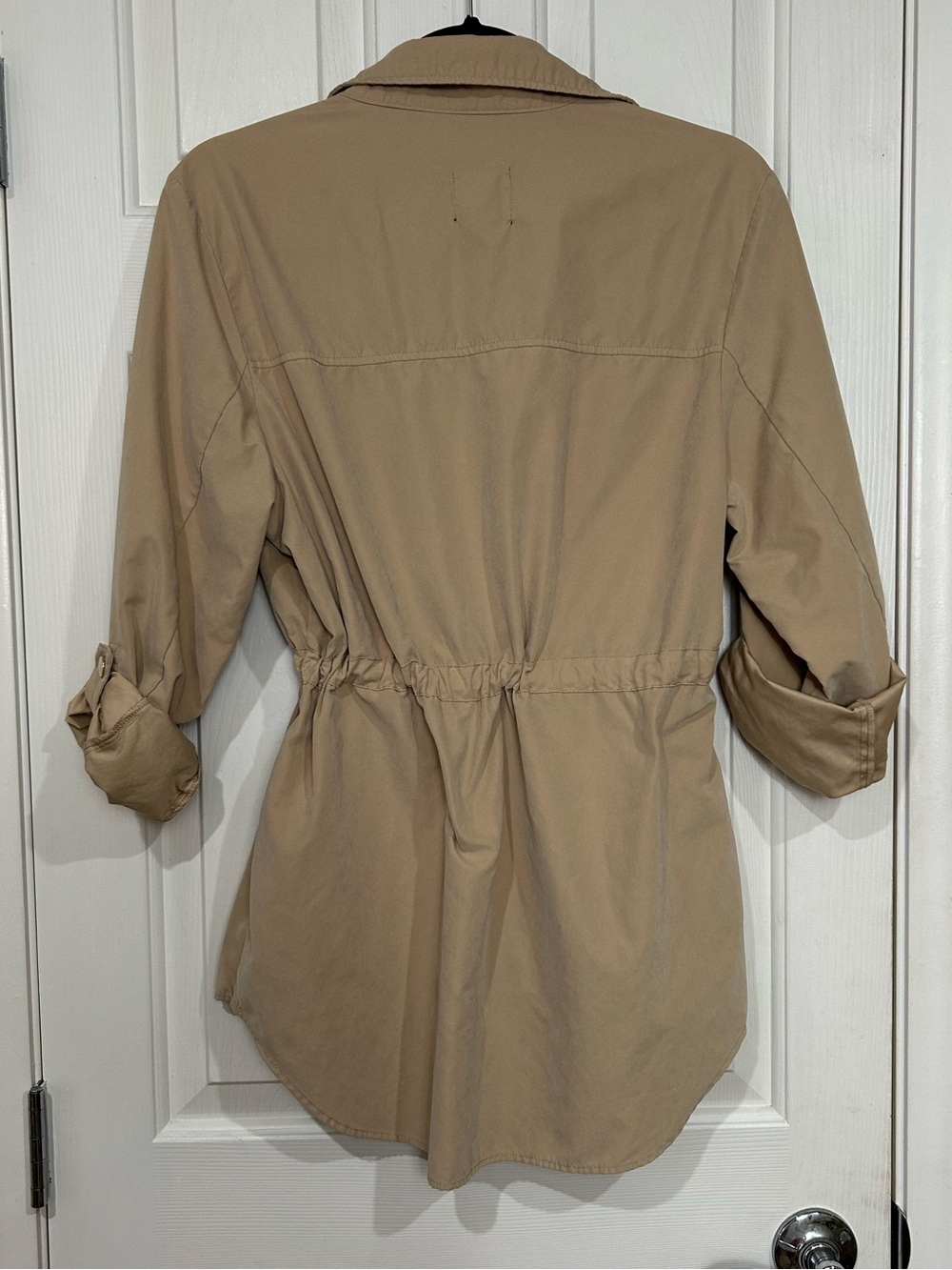 Love Tree Tan Drawstring Utility Jacket - Picture 5 of 7